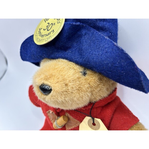 Vintage Eden Paddington Bear Plush Toy Doll w Tag Red Coat 1988 Stuffed Animal - Picture 5 of 16
